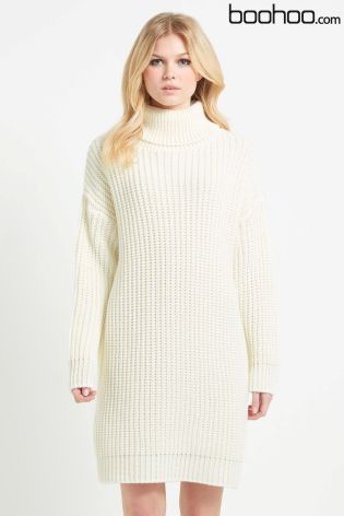 Boohoo Turtle Neck Jumper Dress